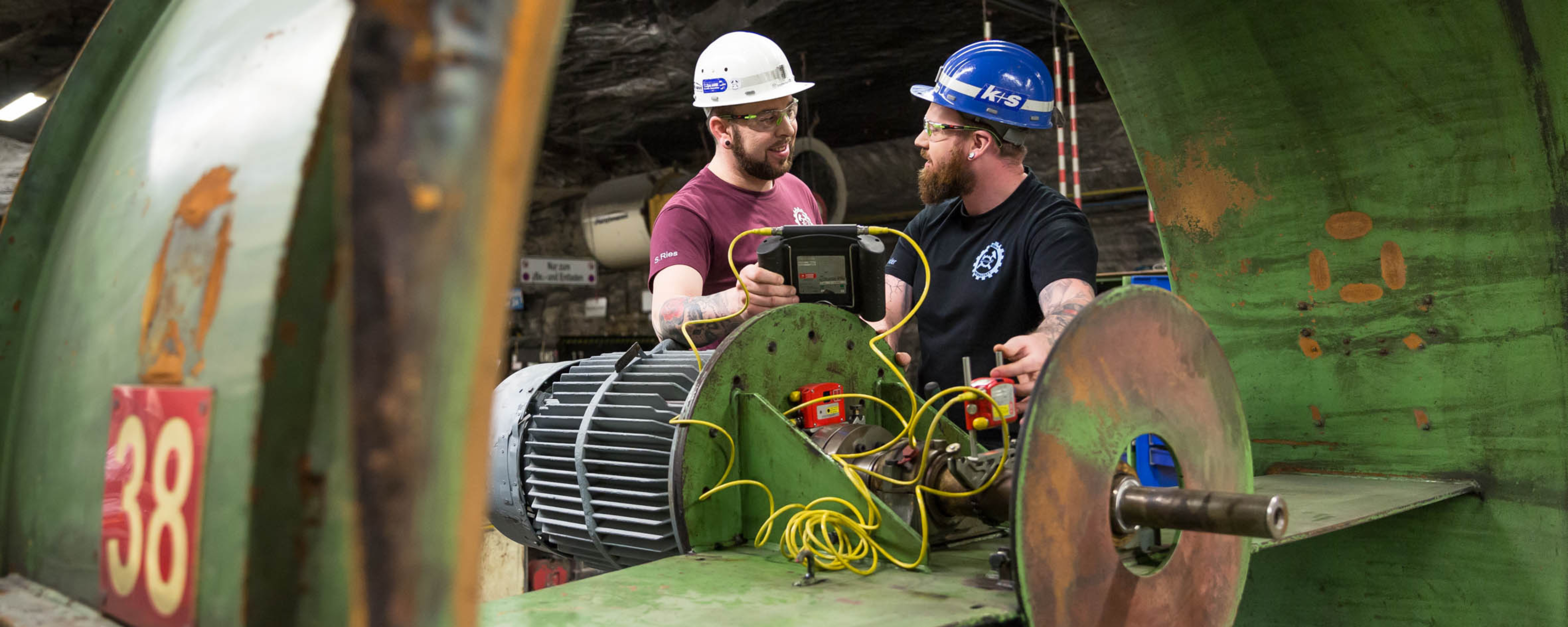 Messung und Analyse von Anlagendaten gehören zum technischen Alltag für die Trainees im Bereich Technik bei K+S.