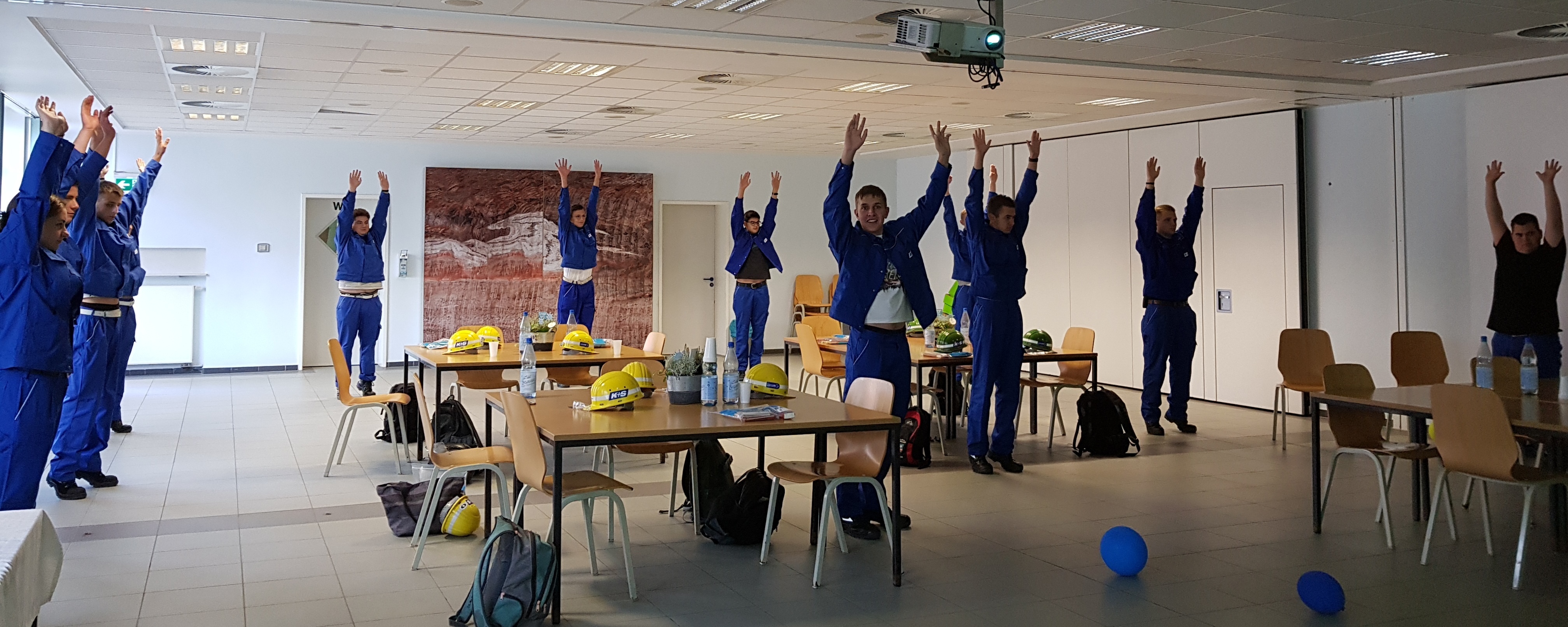 Auch unsere Workshops sind nicht nur zum Sitzen da...