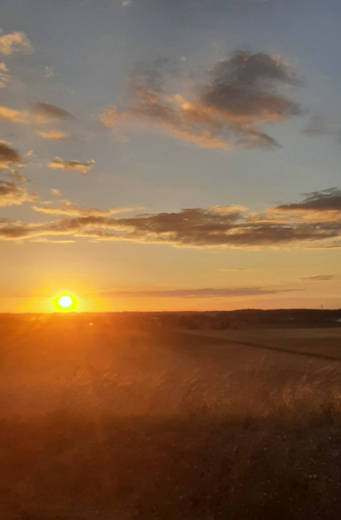 Sonnenuntergang über der Halde Friedrichshall